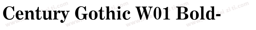 Century Gothic W01 Bold字体转换